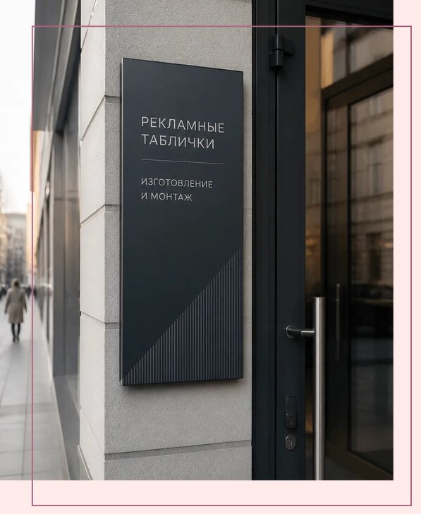 Рекламные таблички в Солнечногорске по цене от 4684 р. | Аванза-Слн