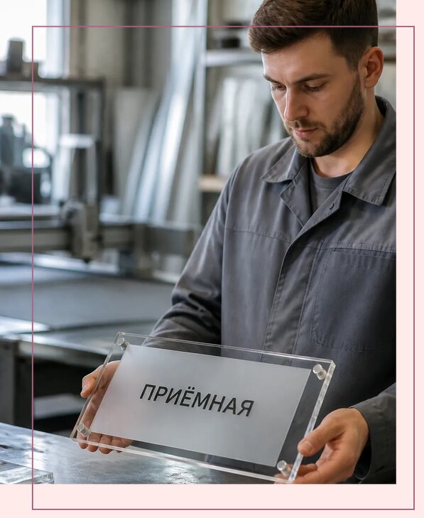 Таблички из оргстекла на заказ в Солнечногорске от 4059 р. | Аванза-Слн