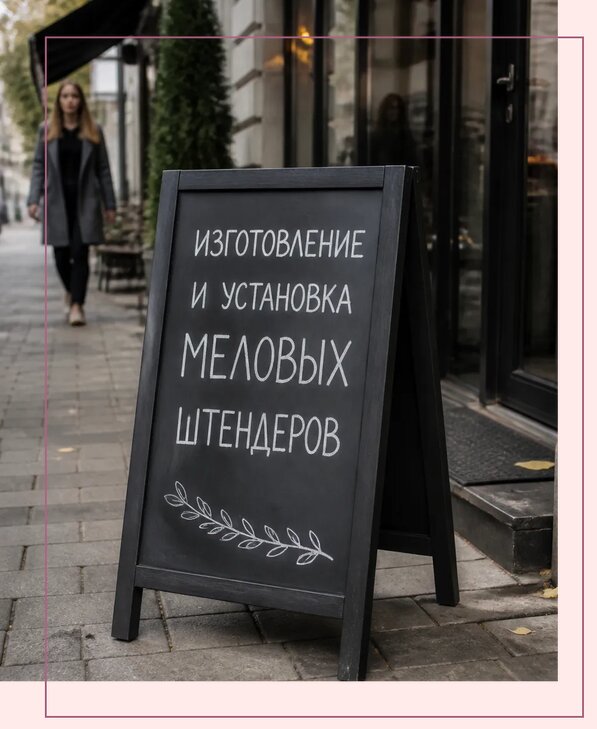 Меловые штендеры в Солнечногорске по цене от 6765 р. | Аванза-Слн